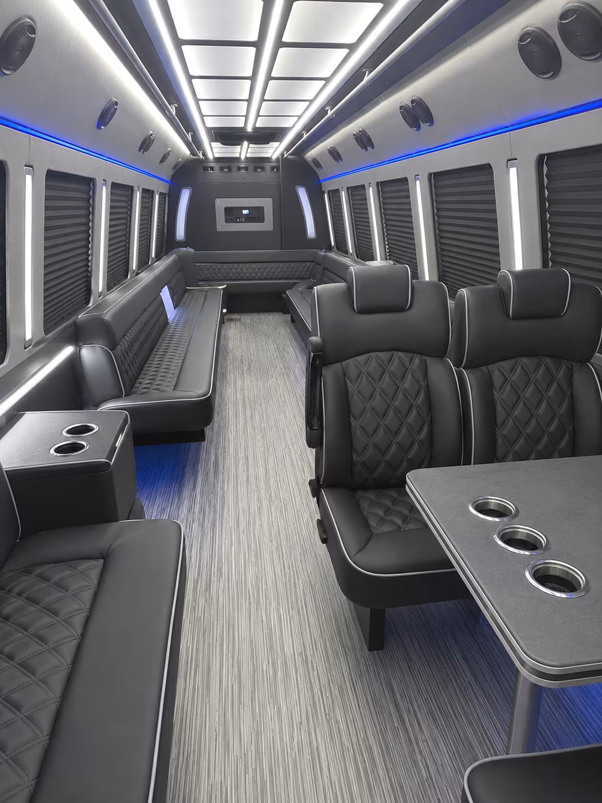 watsonville 25 passenger party bus inside