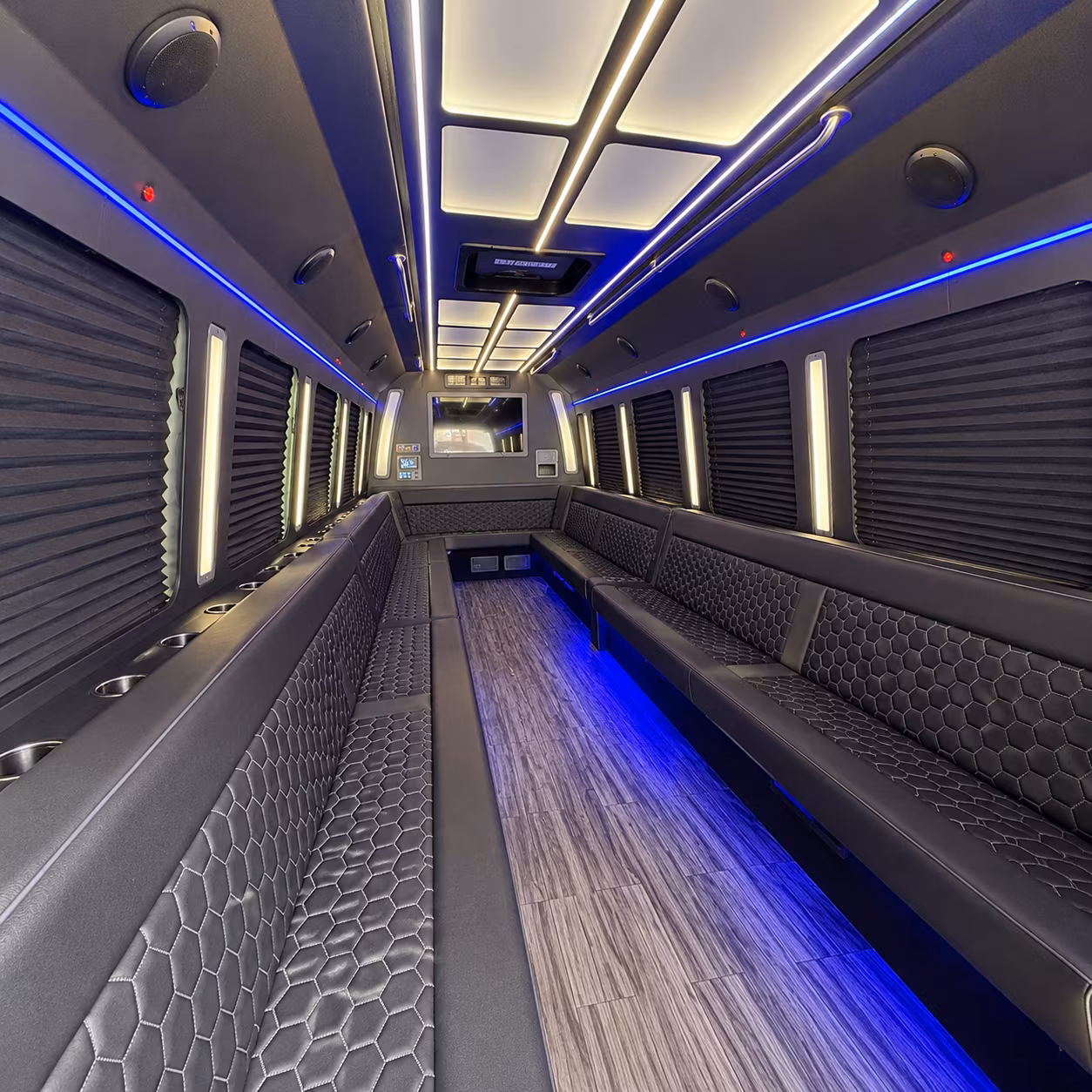 watsonville 30 passenger party bus interior