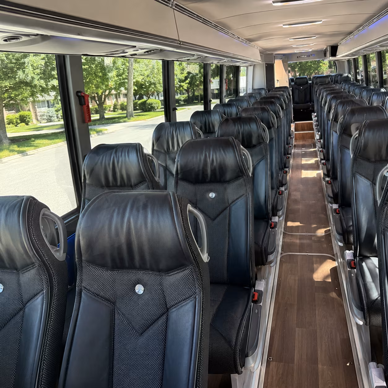 watsonville charter bus rental interior